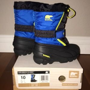 Sorel Boys snow boots toddler size 10